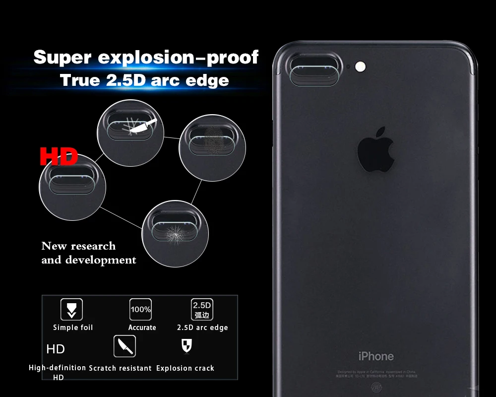 WEETEN Back Camera Lens Tempered Glass Film For Apple