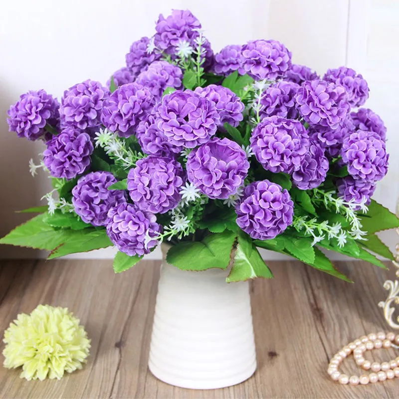 Decor Artificial Hydrangea Bouquet Wedding Party Decor ...