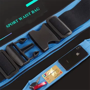 

DanYee 10cs/lot Adjustable Sports Running Waist Bag Outdoor Sweatproof Waist Belt Fitness Workout Belt Runner Belt