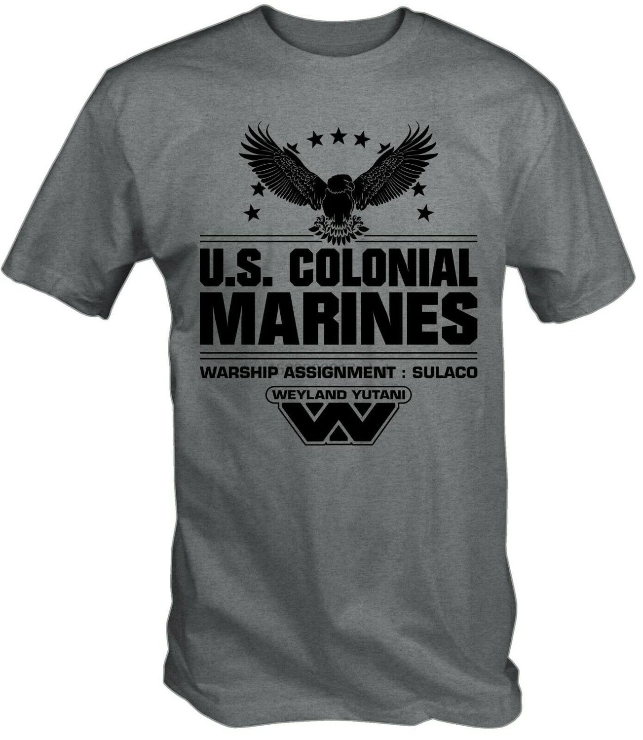 U.S Colonial Marines Warship Sulaco фильм чужой Aliens Sci Fi Ретро 2019 новый модный бренд топы мужские