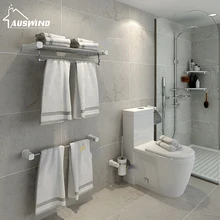 Настенные современные аксессуары для ванной комнаты, набор 304 из нержавеющей стали, аксессуары для ванной комнаты, набор для рисования, украшения для ванной комнаты