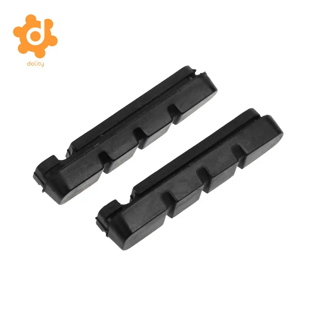 MagiDeal 2Pcs Rubber Road Bike Brake Replacement Pads Blocks Cycling Bicycle V-brake replacement brake pads for carbon rims 58mm