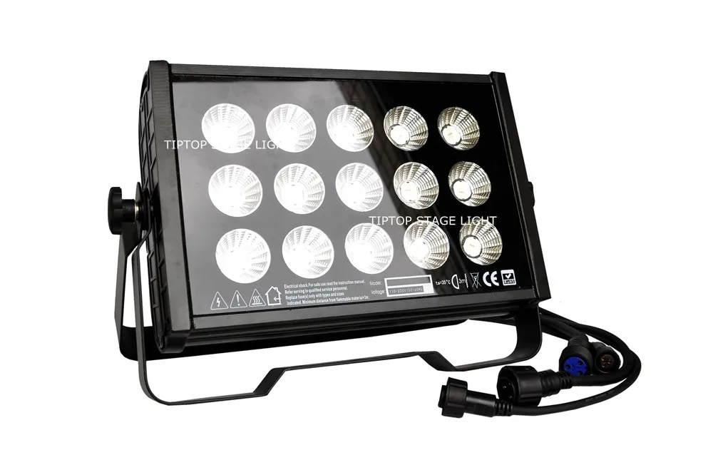 Цена со скидкой 8 упак. 15X15 Вт 3in1 открытый цветной светодиодный светильник для городской подсветки прожекторы свет DMX512