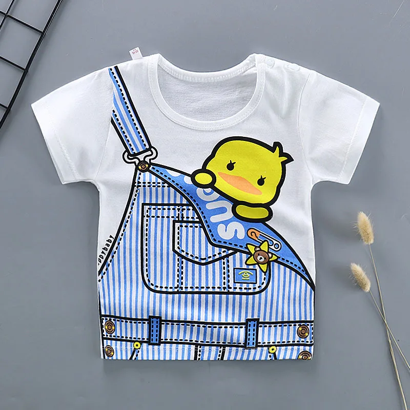 

2019 new summer children's short sleeve T-shirts cartoon baby boy t shirt quality cotton kids clothes tshirt girls tops