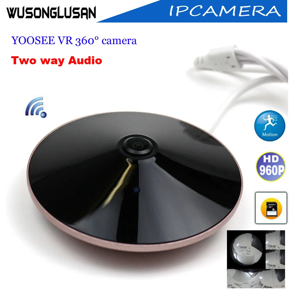 CCTV Panoramic Wifi Ip Camera Outdoor Yoosee 360 Degree Fisheye 960P CMOS Sensor Support P2P Onvif