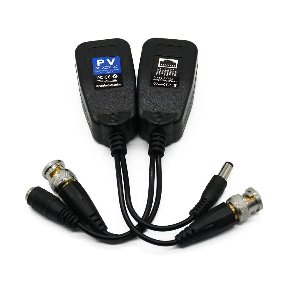 Новый стиль видео балун HD CVI/TVI/AHD UTP Пассивный Видео с DC разъем питания и RJ45 CAT5e/Cat6