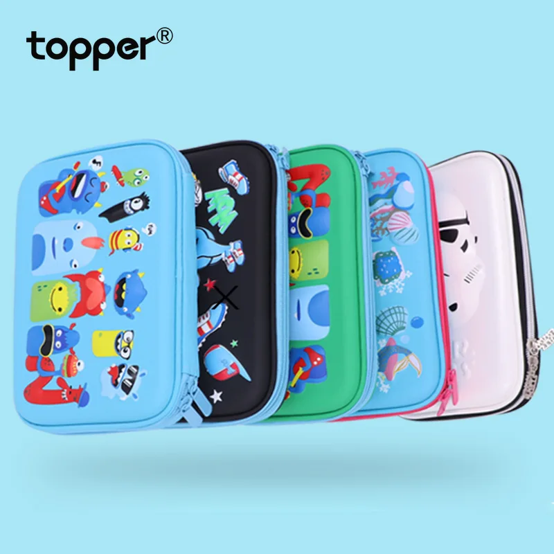 

EVA waterproof pencil bag multi-function pen bag creative cartoon student stationery box large capacity children's pencil case