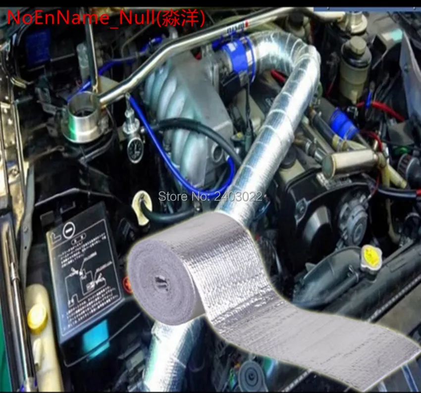 Reflect A silver Thermal Tape Air Intake Wrap Reflective Heat Barrier