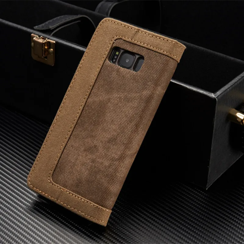 CaseMe для Samsung Note 8 чехол Роскошный кожаный магнитный джинсовый Canva кошелек Стенд чехол для Samsung Note 8 чехол держатель для карт