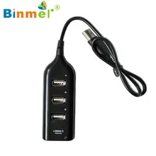 Binmer USB 2,0 Hi-Скорость 4-Порты и разъёмы сплиттер концентратор адаптер для ПК компьютер Тетрадь Sep 15