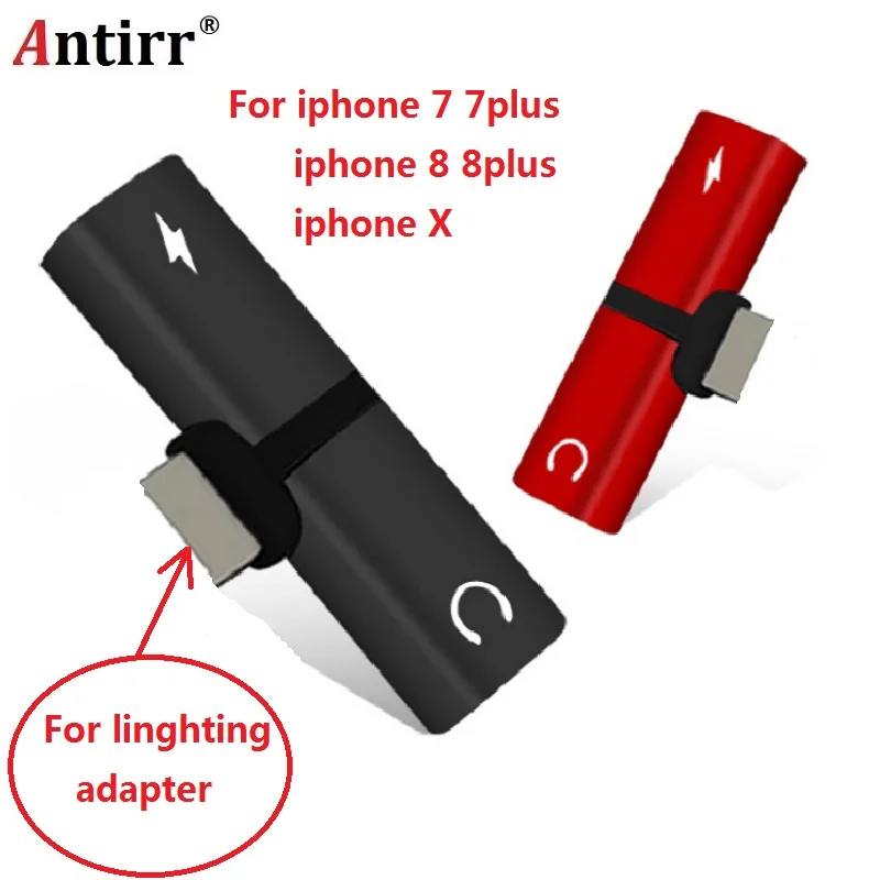 Koop Voor iphone 7 Audio Adapter Splitter Dubbele Jack Hoofdtelefoon Oortelefoon Opladen Audio Bellen Adapter Voor iphone X 8 8 plus IOS 11.2
