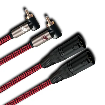 

2 XLR Male to 2 RCA Audio Cable For Mixer Console Amplifiers Speaker Microphone Home Theater Audio System 1m 2m 3m 5m