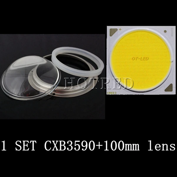 Cree COB CXB3590 CXB 3590 led лампа для выращивания 3000 K/3500 K/5000 K CD Bin 80 CRI 36V cob led лампа для выращивания медицинских растений - Испускаемый цвет: Led and Lens