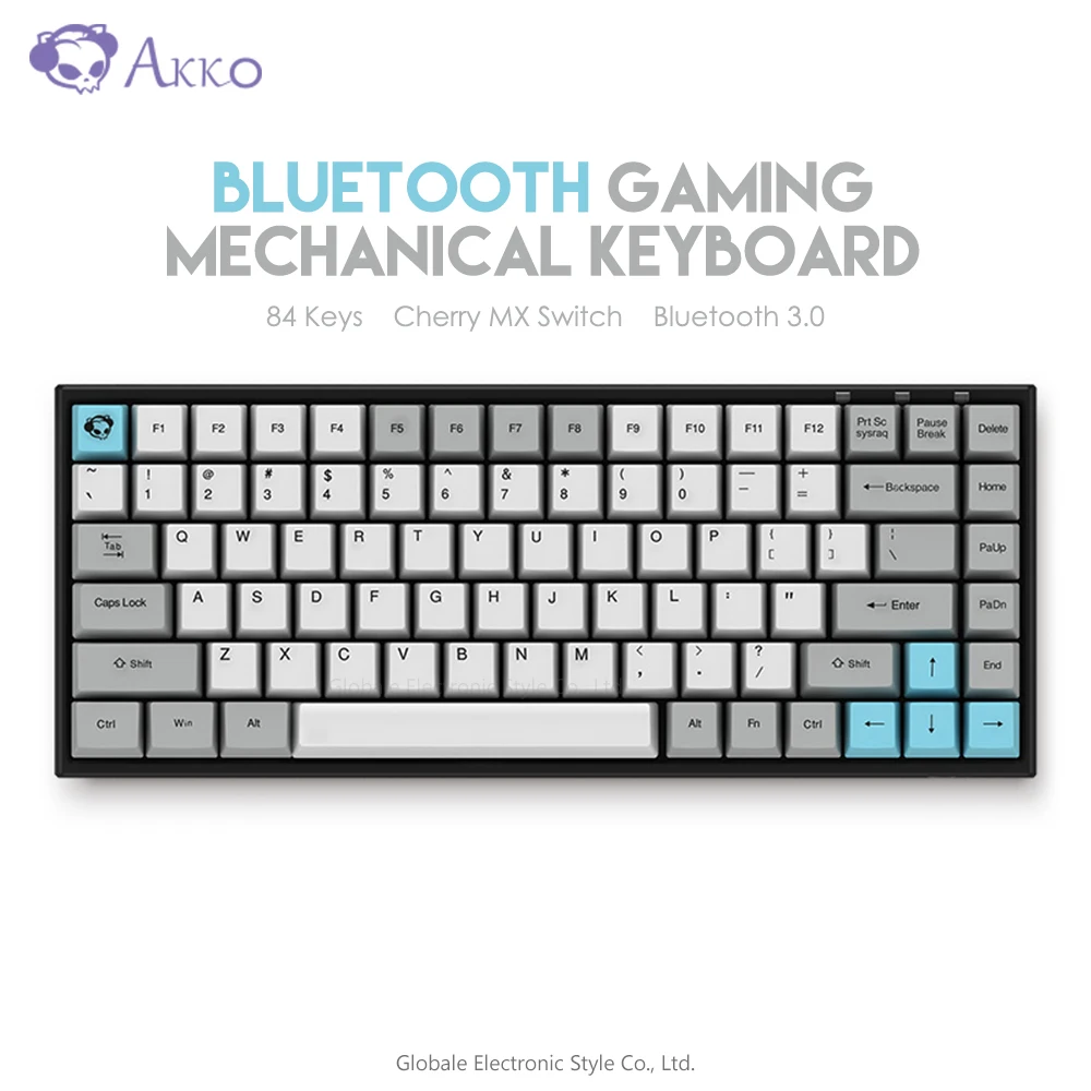 Tanie Oryginalny AKKO 3084 Silent klawiatura mechaniczna bezprzewodowy gracz komputerowy Bluetooth 84 klawiszy