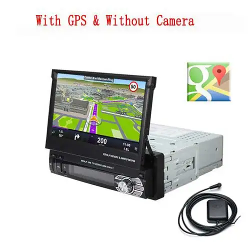 Camecho Авторадио Bluetooth 1din автомобильное радио " HD сенсорный экран Универсальный FM стерео аудио MP5 плеер видеокамера заднего вида в автомобиле с поддержкой технологии MirrorLink Link - Цвет: GPS Without Camera