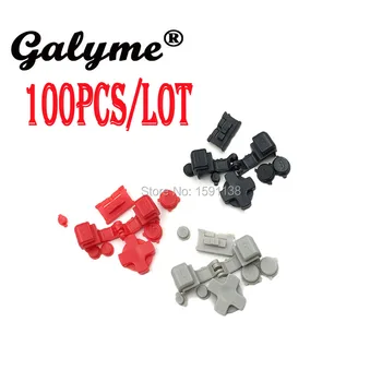 

100pcs/lot Red/Black/Grey Plastic A B Select Start L R Buttons D Pad For GBASP Full Button Set Fit GameBoyGB Advance SP Console