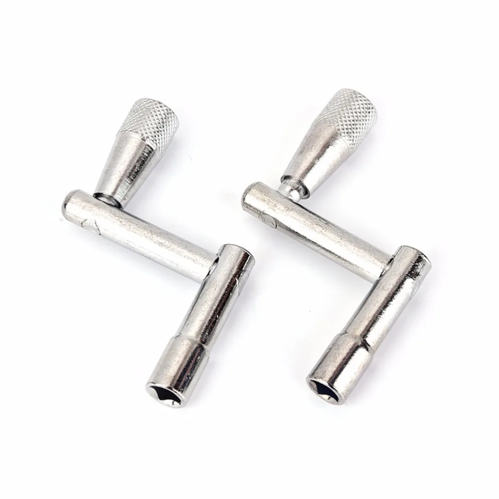 

2 PcsHigh quality Easy loading Repair wrench Pretable Continuous Motion Drum Tuning Key Spinner Percussion Hardware Tool