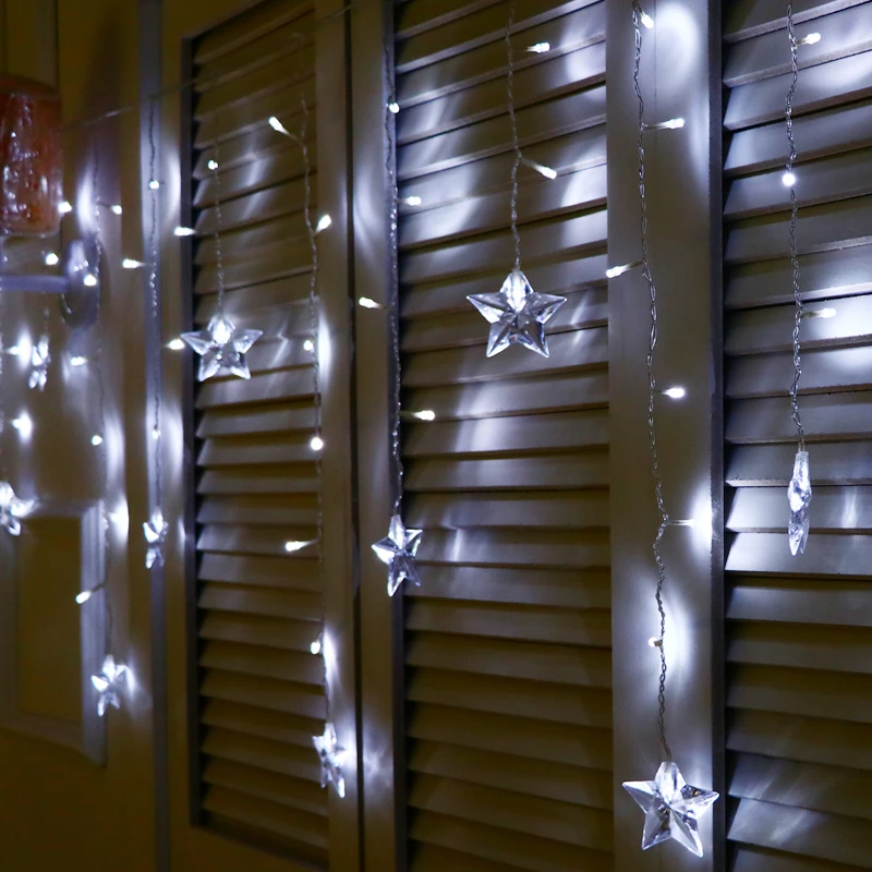 

SVELTA LED 4M Xmas Gerlyanda For Decor Star String lights Curtains Garland Christmas Lights Decoration For Wedding Holiday Decor