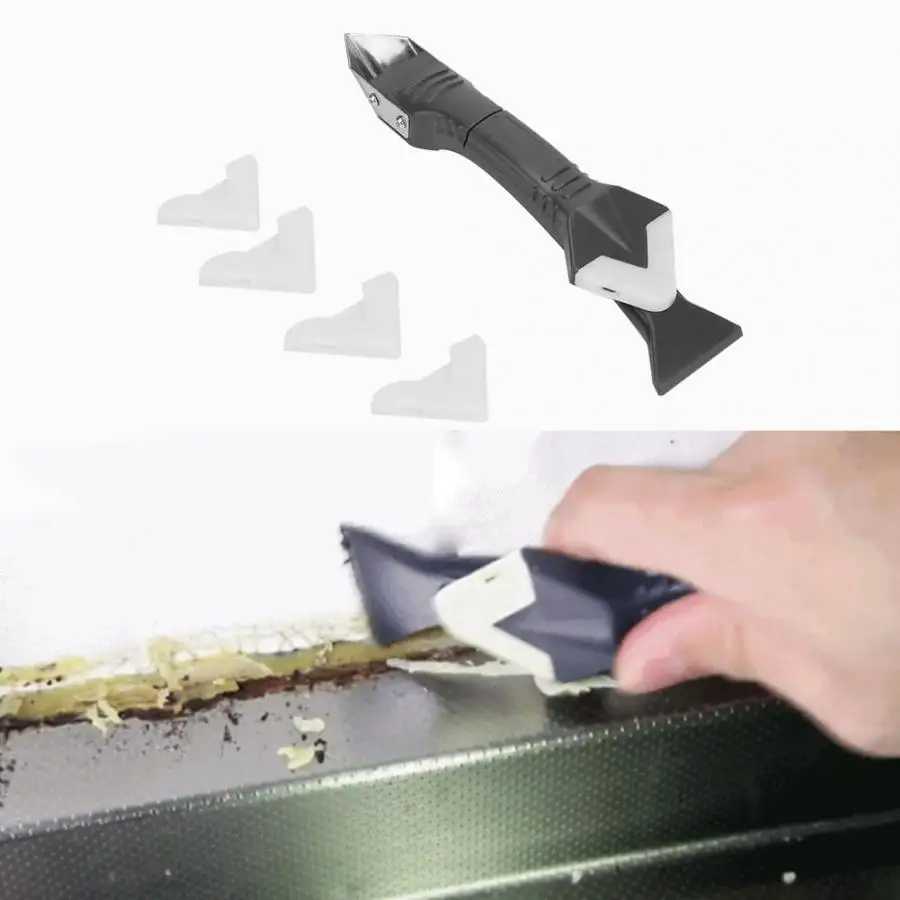 

1 pcs Sealant Trowel Angle Scraper Grout Caulking Remover Set Hand Caulk Finishing Tools Hand Tool Glass Scraper