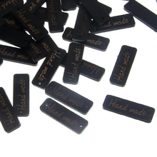 

Wood Decorative Buttons 2016 New "hand made" 100Pcs Sewing 2 Holes Sewing Accessories Wooden Buttons 30x10mm Scrapbooking