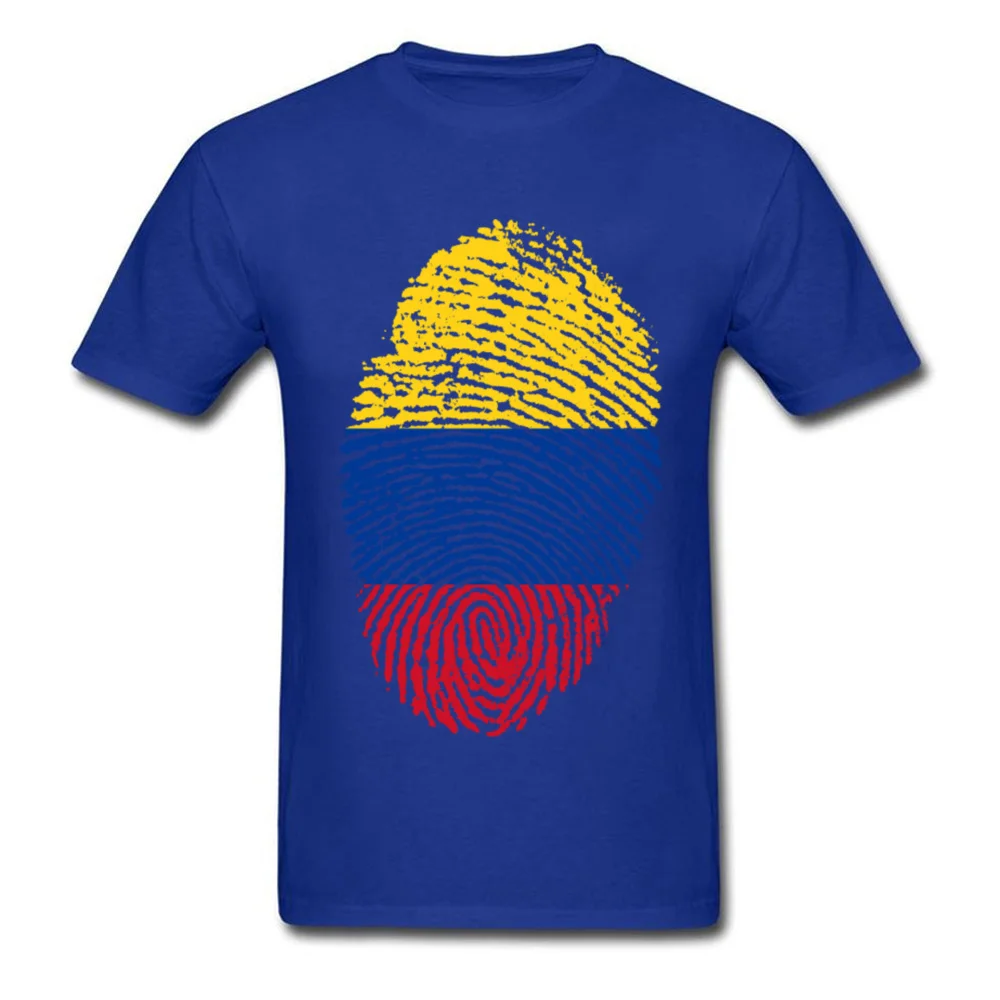 Colombia Flag Fingerprint_blue