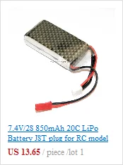 6,4 V 2S 900mAh аккумулятор большой разъем Tamiya для радиоуправляемой модели Багги грузовика Truggy гоночный автомобиль катер