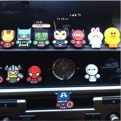 

For Marvel Avengers Heros Figure Car Air Condition Vent Perfume Balsam Fragrance Air Freshener Interior Decoration Car styling