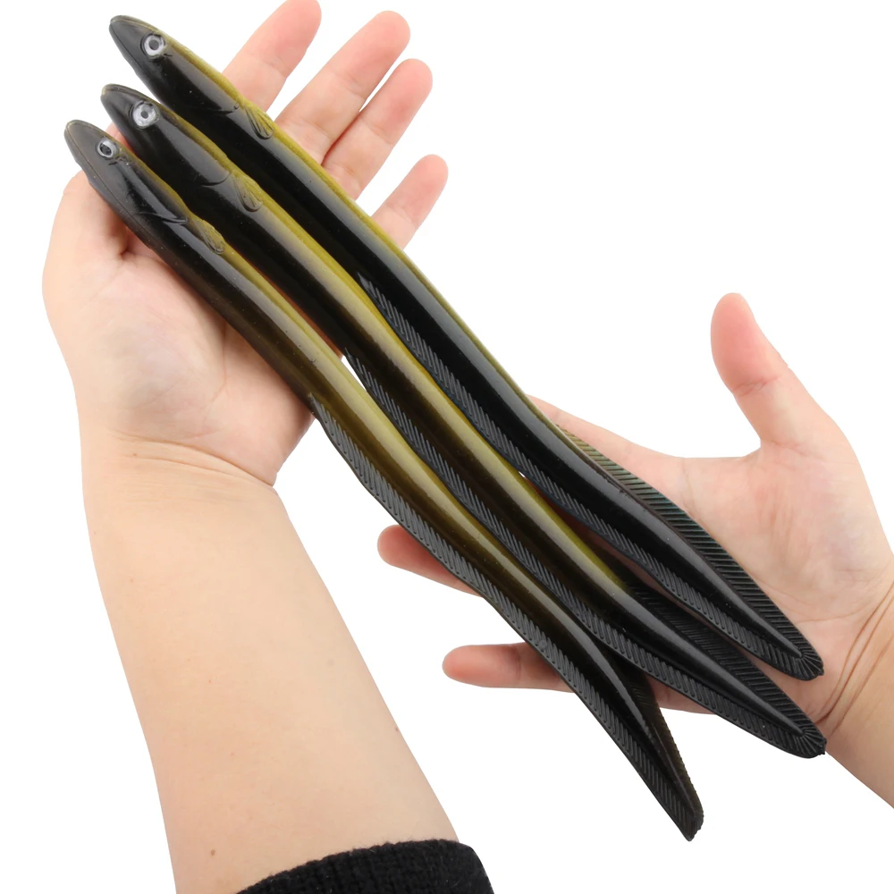 Spinpoler 58.8g 29.5cm Electric Eel Soft Bait Loach Eel Fishing Lure Silicone Artificiali Pesca Fishing Products China 1 Pieces s (1)
