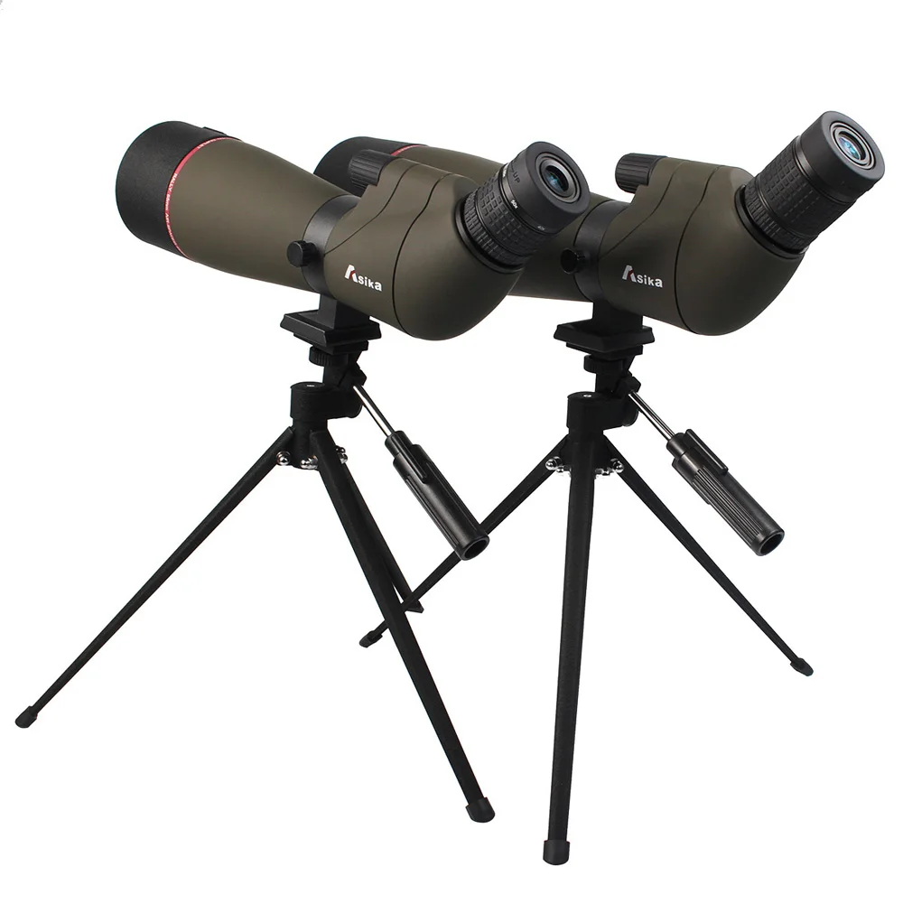 

Asika 20-60x65/20-60x80 Spotting Scope BAK4 Monocular Telescope IPX7 Waterproof for Hunting Bird Watching Archery M0058