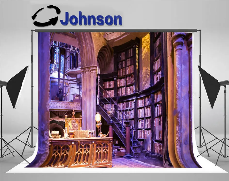 

harry potter Leavesden London UK library bookshelf column light backgrounds High quality Computer print wall backdrops