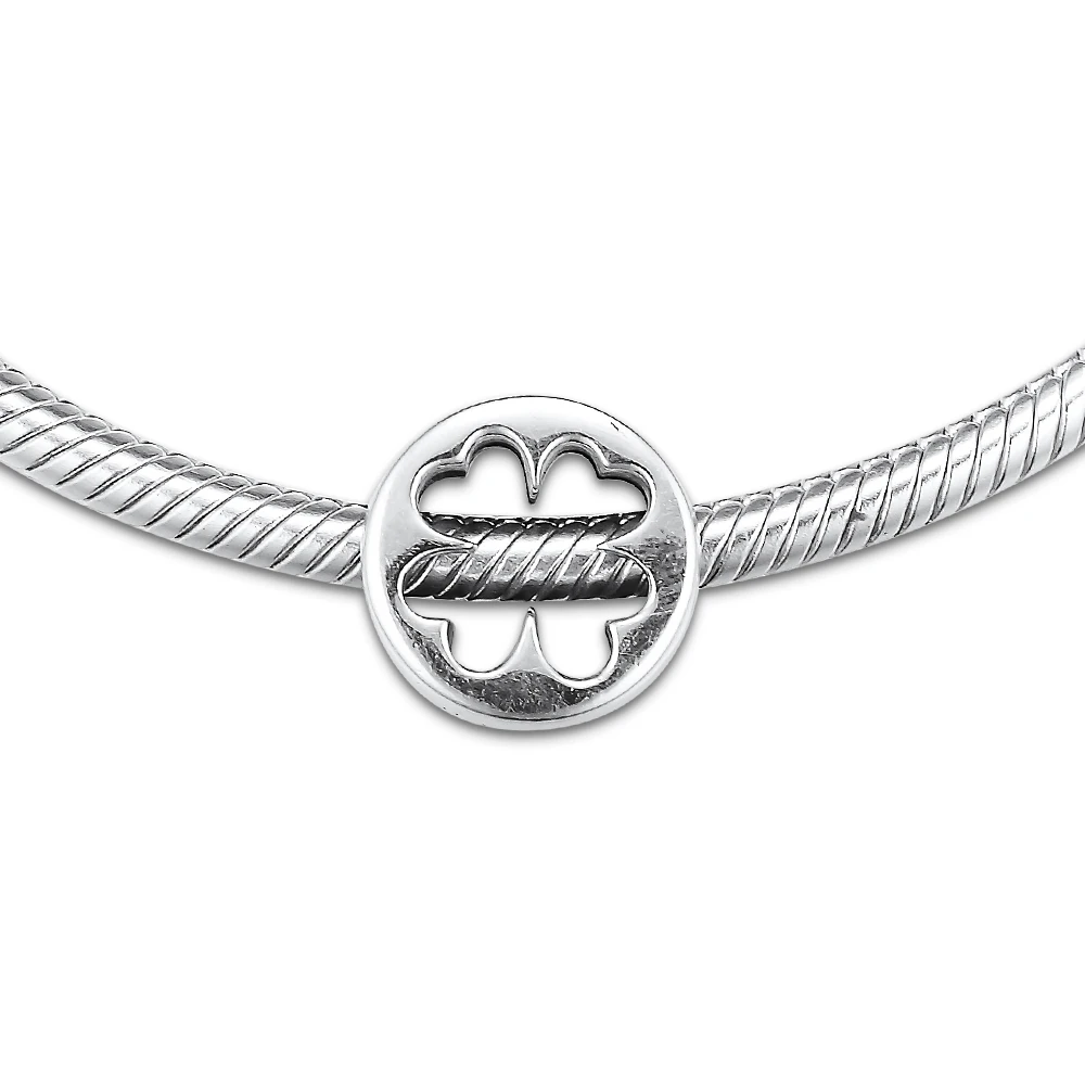 

Сделай Сам, подходят для Европы, шармы, браслеты, Обрезанные бусины в виде клевера, 100% дюйма, искусственное серебро, ювелирные изделия, бесплатная доставка