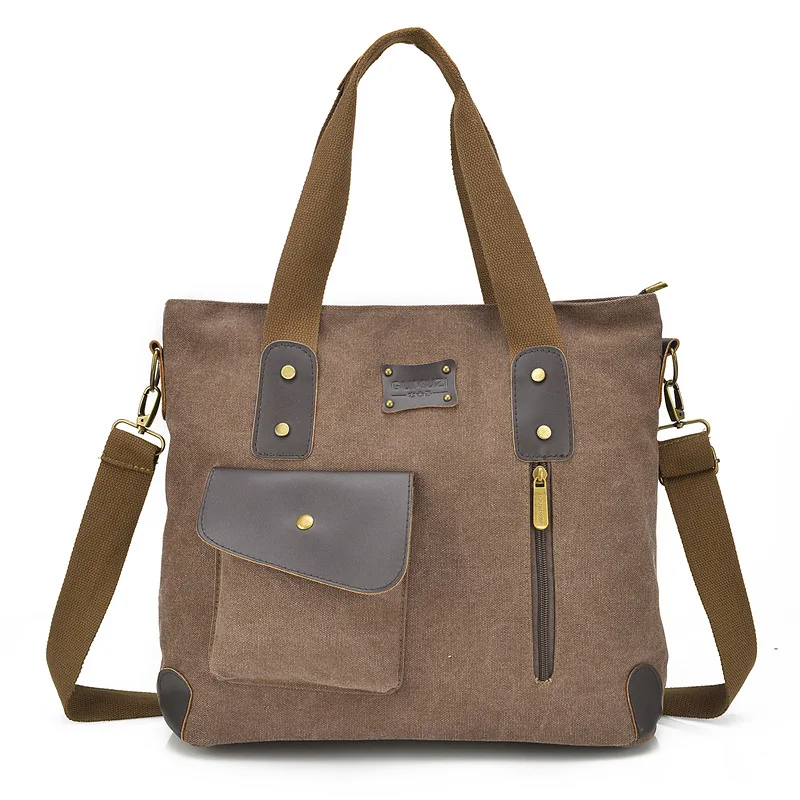 

Top Quality Casual Canvas Women Bag Men Women Messenger Shoulder Bag Crossbody Men Handbags Tote Business Briefcase Leisure Bag