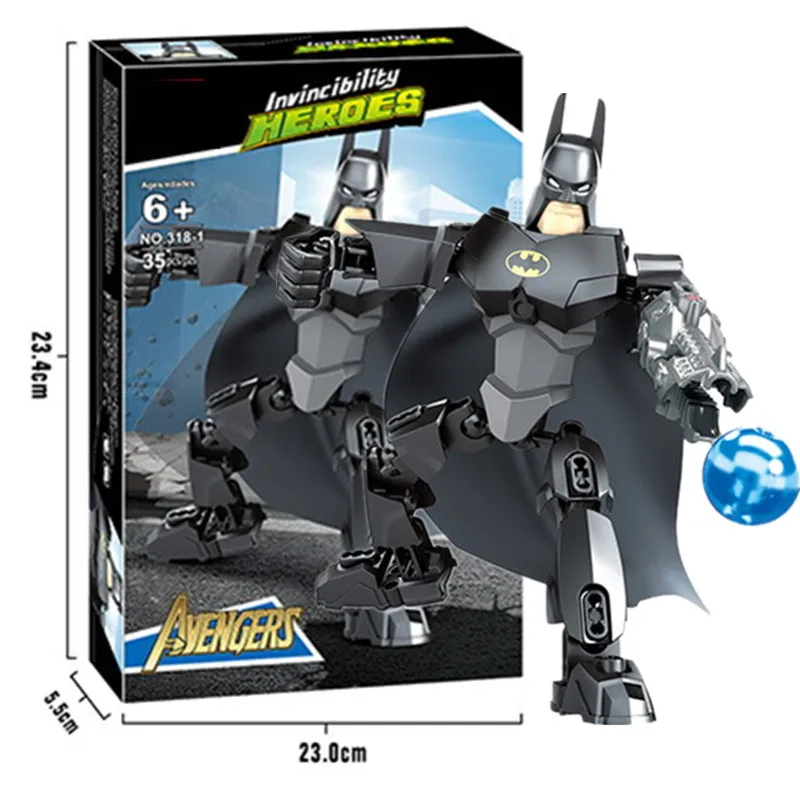 

Super Heroes Building Blocks Batman Iron man Building Blocks Compatible With Legoings Kids Gift Toys