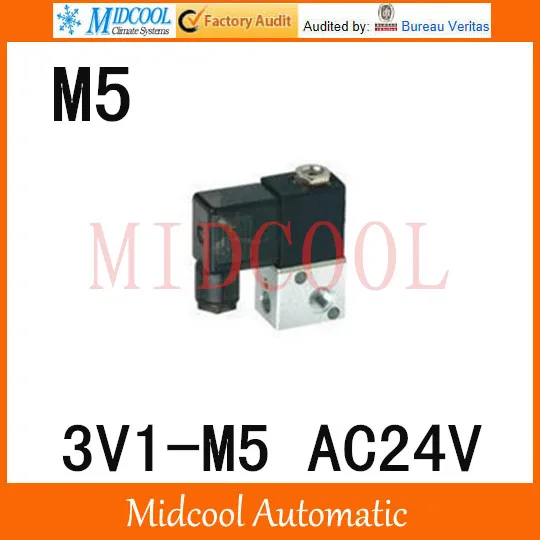 

3V1-M5 Pneumatic solenoid valve AC24V port M5 three position two way valve control valve