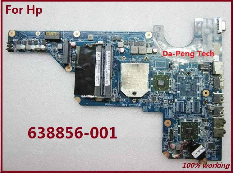 

KEFU Free Shipping 638856-001 laptop Motherboard For Hp Pavilion G6 G4 G7 series DA0R22MB6D0 DA0R22MB6D1 tested fully