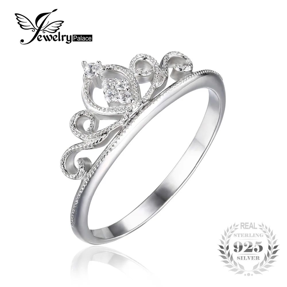 jewelrypalace crown round cubic zirconia anniversary promise engagement ring for women real 925 sterling silver wedding - Wedding Ring Price jewelrypalace crown round cubic zirconia anniversary promise engagement ring for women real 925 sterling silver wedding - Wedding Ring Price