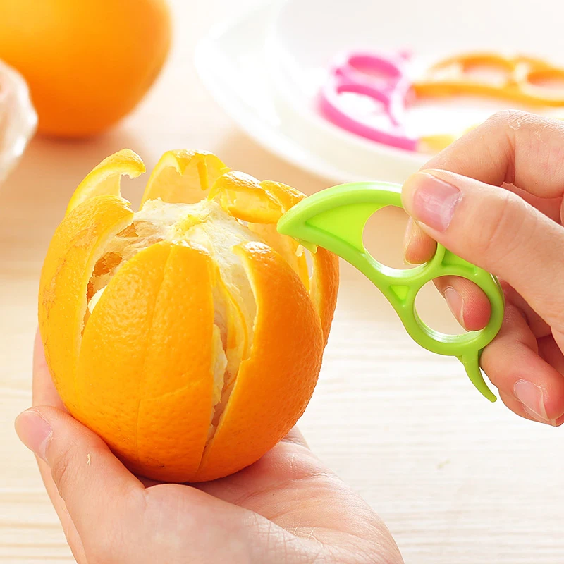 1pc, Orange Peeler, Citrus Peeler, Stainless Steel Orange Peeler, Simple  Lemon Peeler, Creative Cutter, Orange Peeler Tool With Handle, Vegetable  Frui