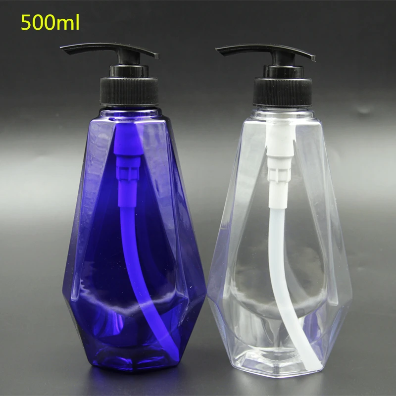 Download 20pcs 500ml 17.6oz empty PET Shampoo diamond bottle bath ... Yellowimages Mockups