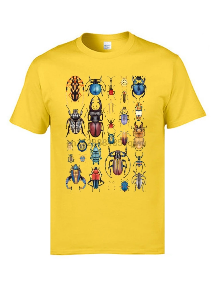 

Beetle Insect Collection Animal Printed On T Shirt 100% Cotton Casual Tshirts Oversized Plain 3D Designer Clothing Shirts Mens