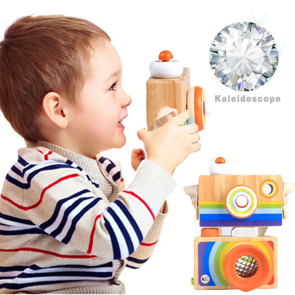 Toys My First Camera For Kids Play Kaleidoscope Picture Lens New Red Child Toy Jouet Enfant Baby Toys For Children Pretending