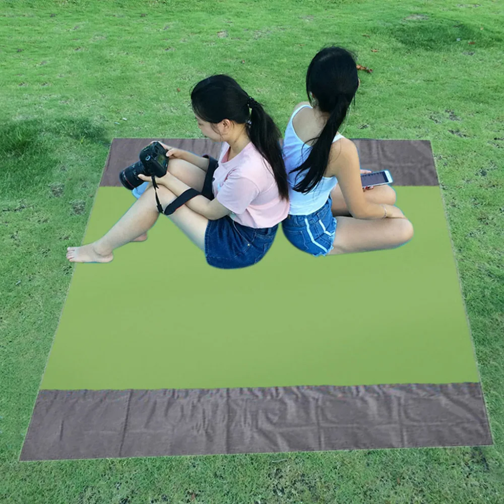 2019 Outdoor camping mat beach mat portable beach waterproof folding pocket beach mat self inflating camping mattress 40J3 (3)
