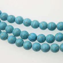 5 шт. свободные бусины зеленый howlite Бирюзовый, Круглый 8 мм 1" для DIY ювелирных изделий FPPJ бусины натуральный драгоценный камень