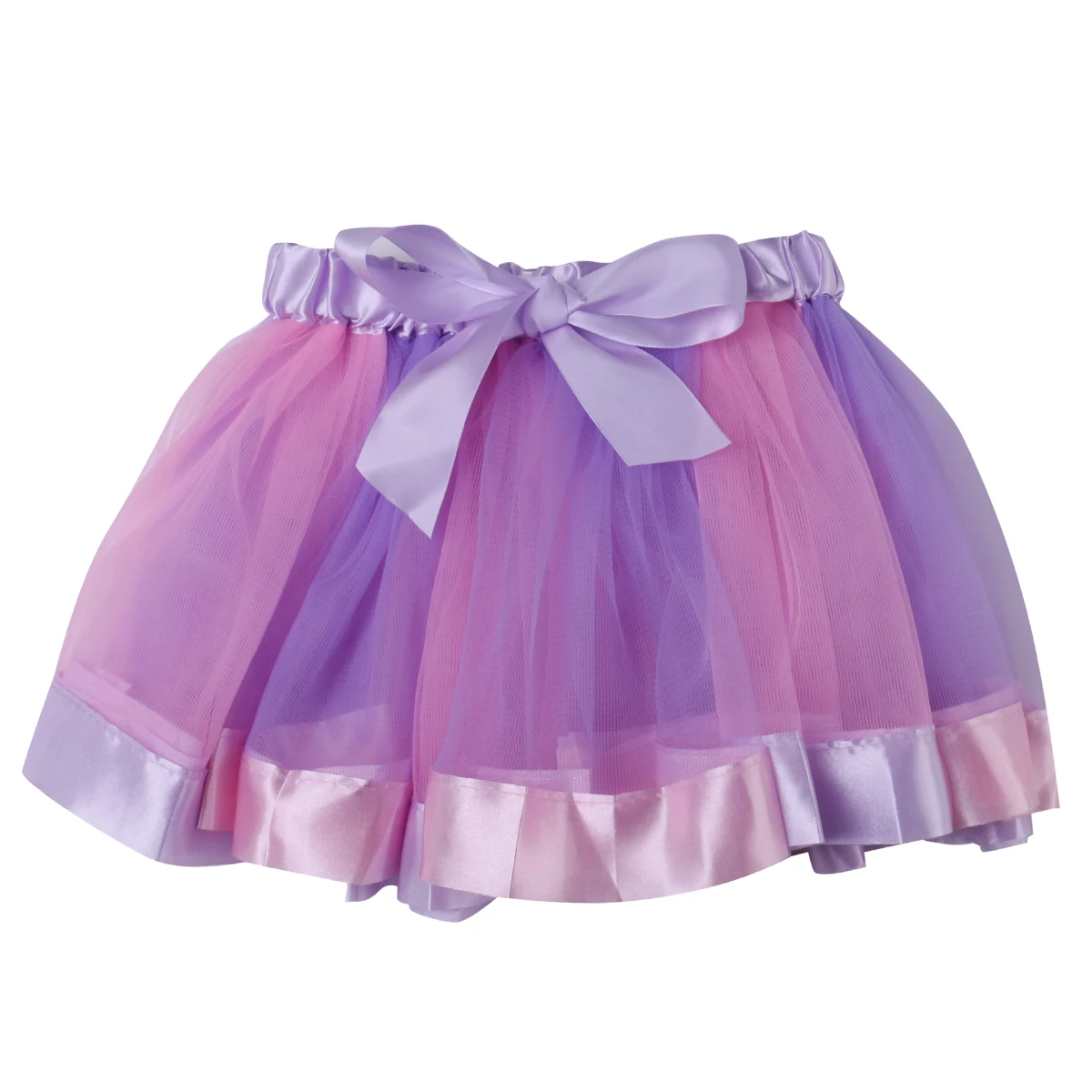 Rainbow Pretty Casual Lace Toddler Kids Baby Girls Skirt Rainbow Tulle