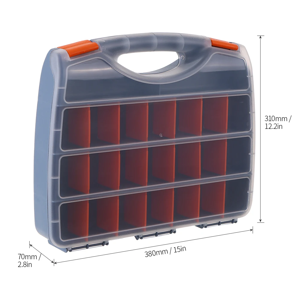 Пластиковая коробка для хранения деталей несколько отсеков слот аппаратная коробка Органайзер шкаф инструменты компоненты контейнер аксессуары