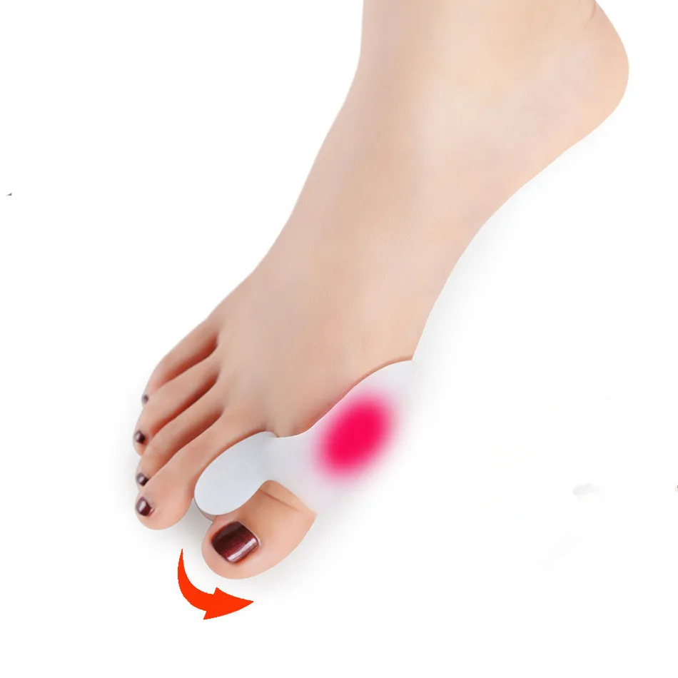 

Ifory 1 Pair Silicone Gel Bunion Big Toe Separator Foot Massage Foot Pain Relieve Hallux Valgus Massage Thumb Guard Cushion