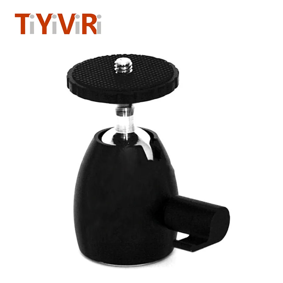 

TiYiViRi Mini Ball Head Tripod Head of 360 Swivel for DSLR DV Camera Mini Tripod Dsr Ballhead 1/4"Screw Mount Stand Mini Tripod