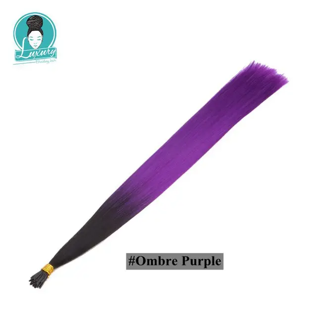 I Tip Feather Synthetic Pre Bonded Hair Extensions Luxury for Braiding 22