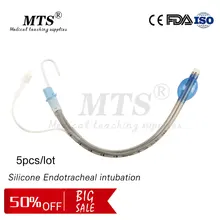 5pcs Medical silicone Endotracheal intubation Silica gel Airway Tube with Cuff Disposable Endotracheal for artificial airway est 5pcs Medical silicone Endotracheal intubation Silica gel Airway Tube with Cuff Disposable Endotracheal for artificial airway est
