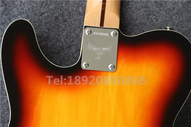 Custom shop Стандартный sunburst TL электрогитара, три седла bridage, t55