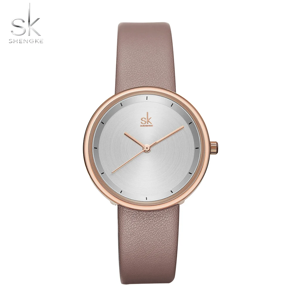 Shengke брендовые кварцевые парные часы, набор кожаных часов для влюбленных мужчин и женщин, набор часов Relojes Parejas - Цвет: for women watch 2